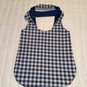 Handmade tote bag reversible bag. NWOT Blue and white. Use for anything